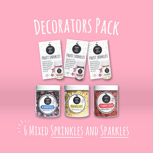 Decorators Pack - 6 Mixed Sprinkles and Sparkles